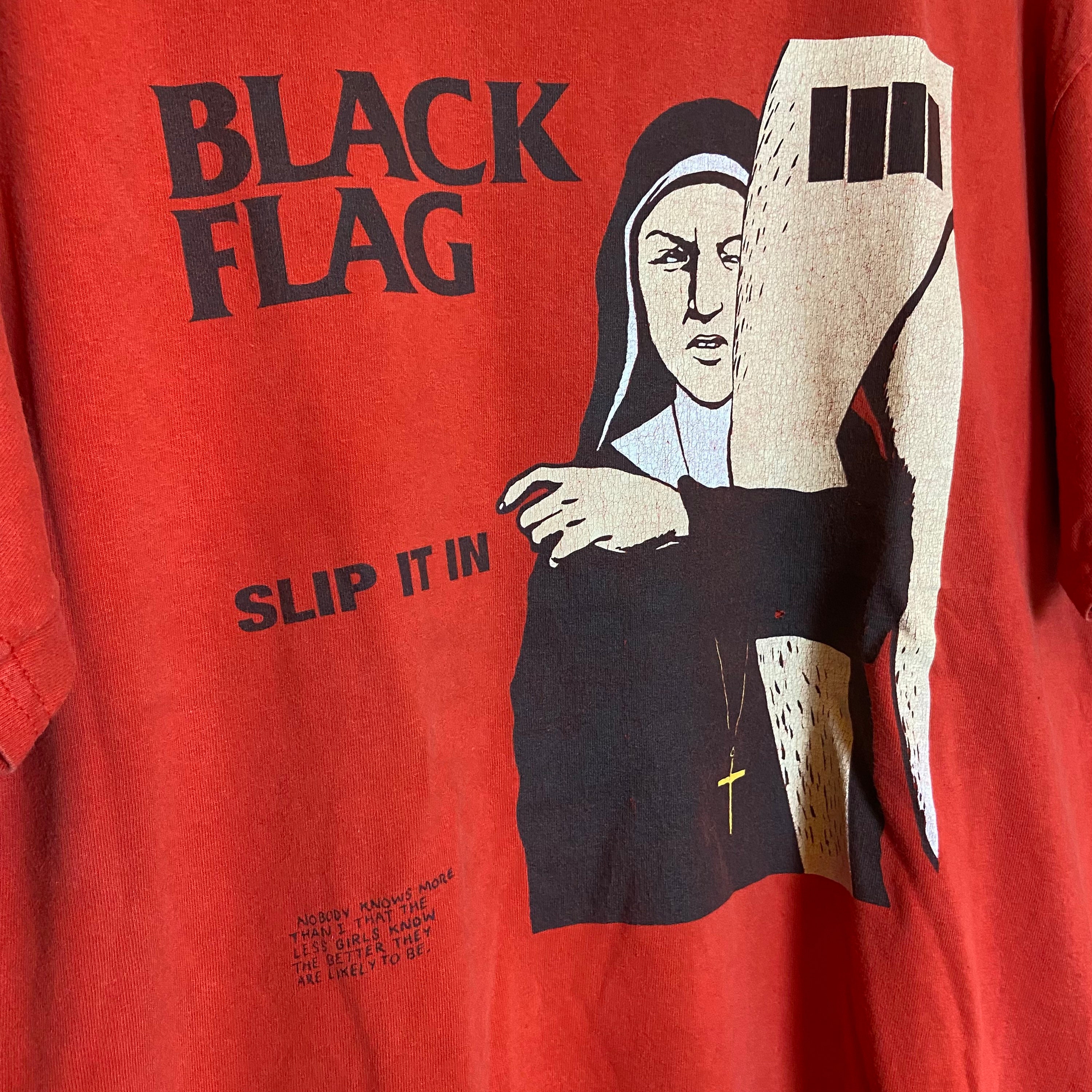 パーティを彩るご馳走や BLACK FLAG バンド T シャツ 80s 90s