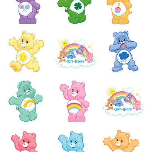 Care Bears Edible Cake Topper, Cupcake Toppers, Strips ...