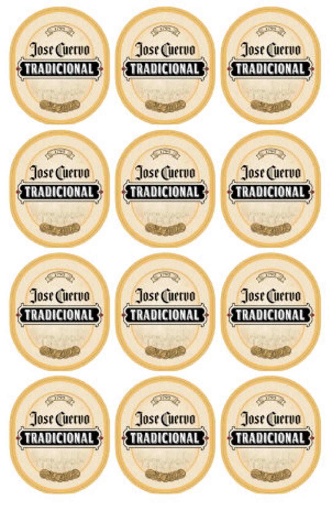 Jose Cuervo Pre-cut Edible Images Multiple Sizes For: Cake Pops, Oreos ...