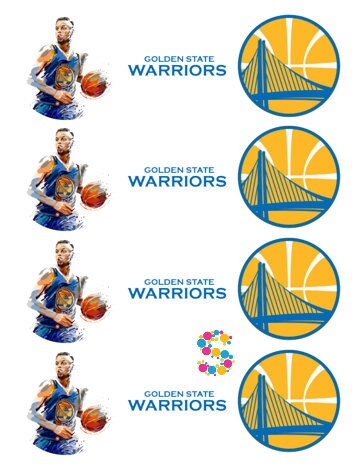 Steph Curry Golden State Warriors Edible Cake Topper Decoration