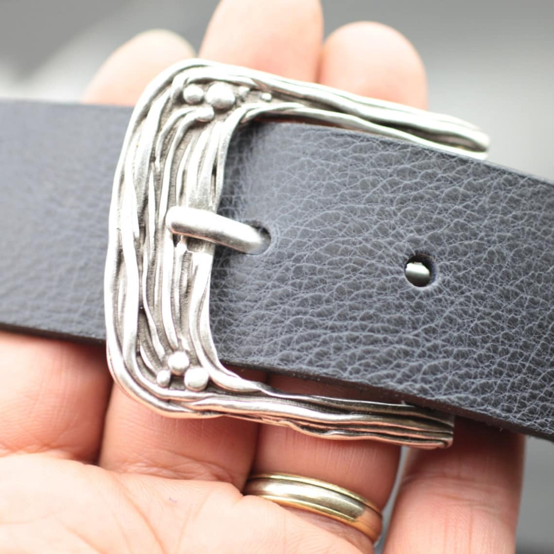 Classic belt buckle for snap belts Casual belt accessory Etsy