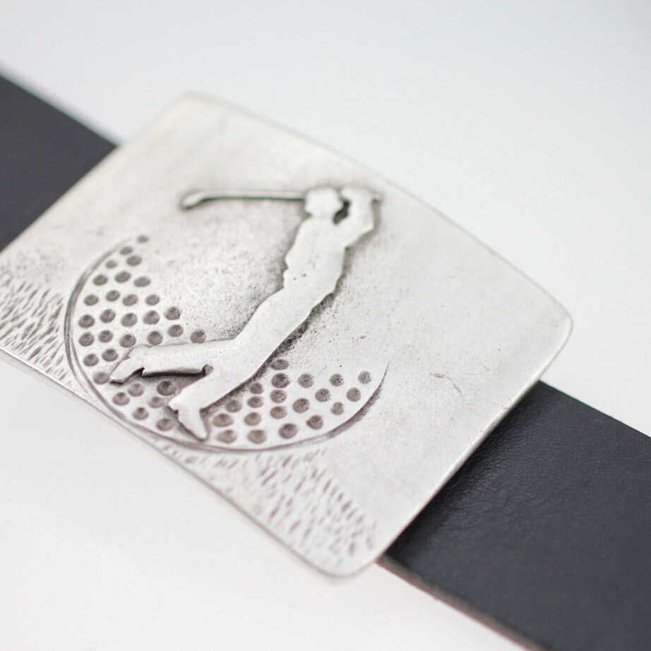 Golfer Man Belt Buckle Golf Accessories Golf Belt Buckle for Etsy