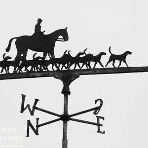 Horse & Hounds Weathervane - photographic print | canvas print | Horses and Hounds country sports art