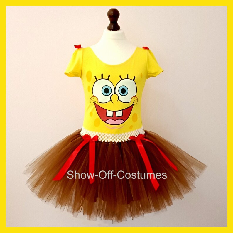 SpongeBob SquarePants Girls Fancy Dress Tutu Book Week Costume Etsy