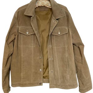 Vintage Suede bomber jacket Copper brown bomber Leather bomber