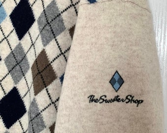 Suéter vintage de rombos Y2K, jersey de golf, tienda de suéteres