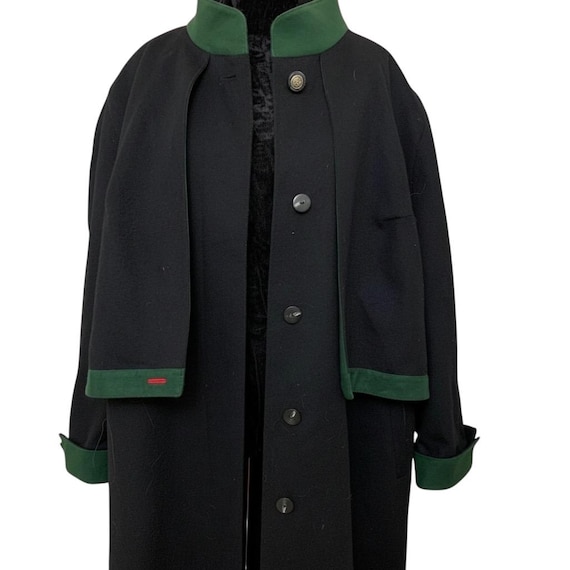 Vintage Loden Long Coat XXL Alpaca Wool Winter Overcoat, Bavarian
