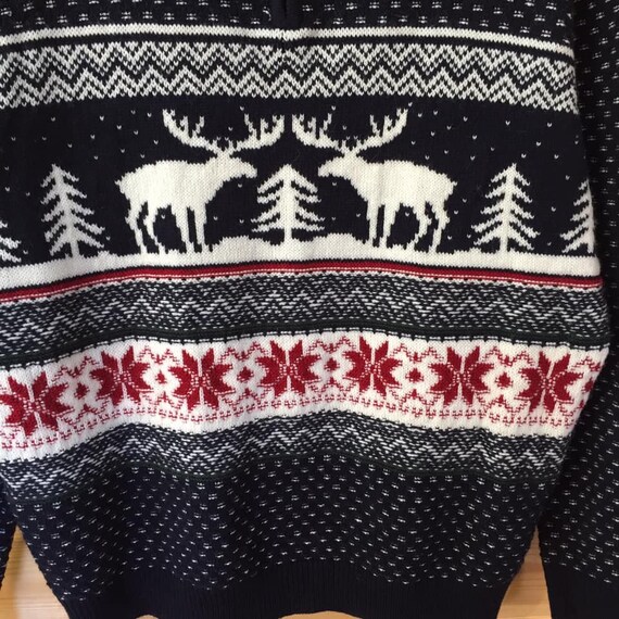 Vintaje Deer Sweater  Christmas grandpa sweater N… - image 2