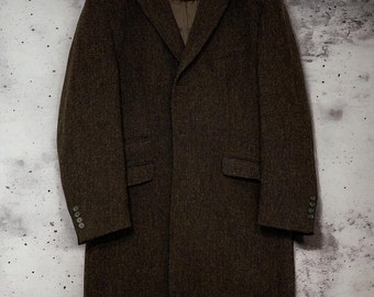 Timeless Men's Vintage Harris Tweed Coat  Wool coat men