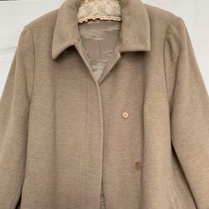Vintage Llama Mohair Swing Coat - Women&#39;s Wool Overcoat