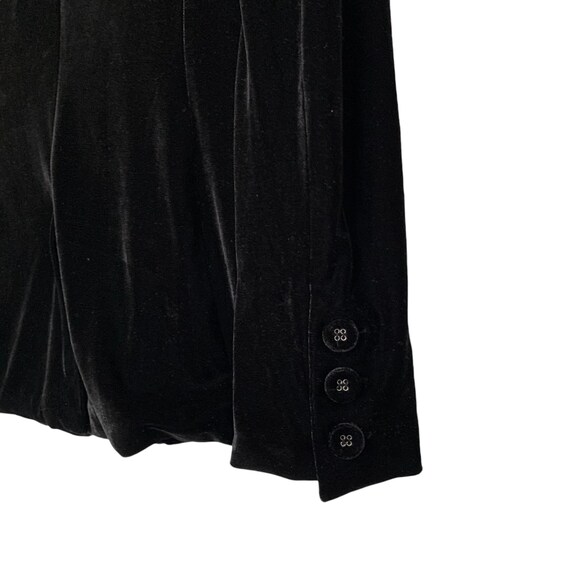 Women's Belted Velvet Blazer - Black main image 0