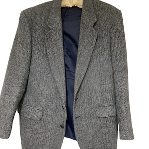 Vintage Harris tweed jacket Wool tweed blazer