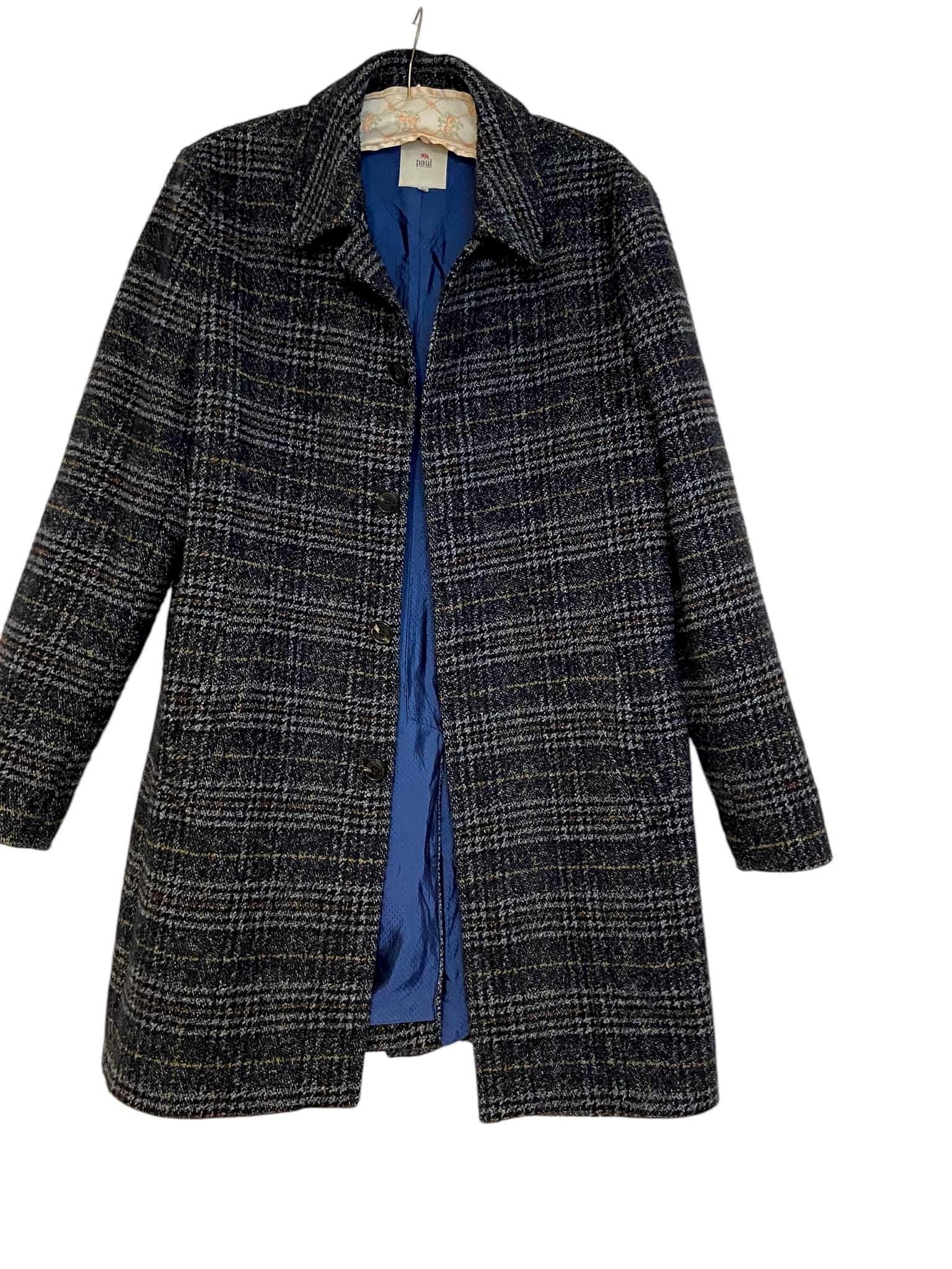 Vintage Italian Plaid Wool Tweed Coat - Men's Luxury Outerwear - Etsy