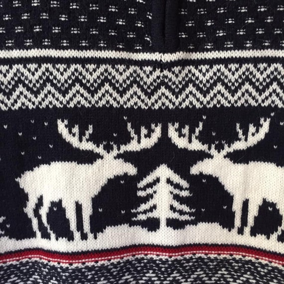 Vintaje Deer Sweater  Christmas grandpa sweater N… - image 6