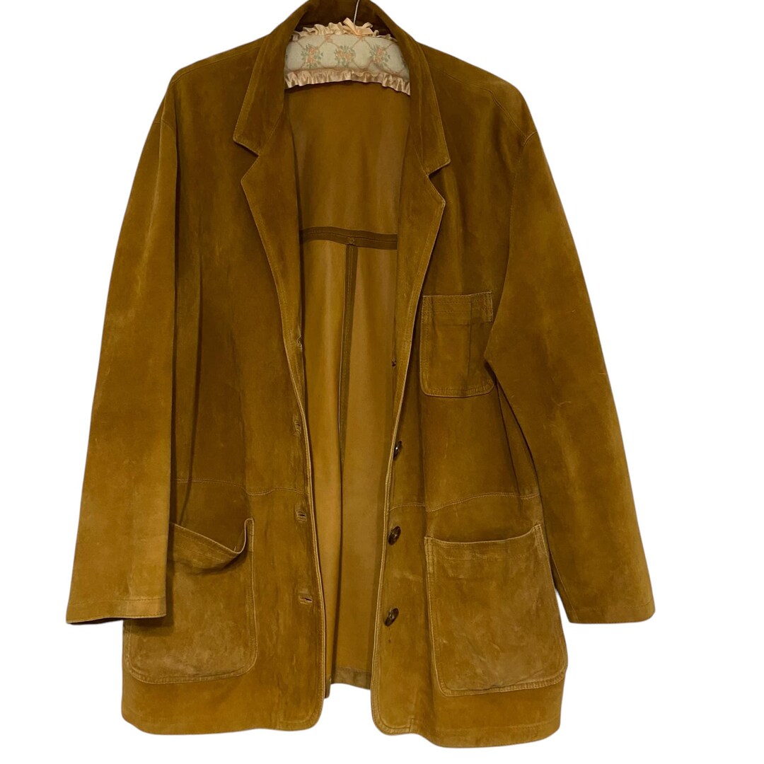 Women's Autumn Vintage Brown Suede Versatile Casual Blazers main image 1