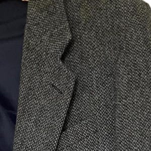 Grey Vintage tweed blazer Wool tweed blazer Harris tweed jacket