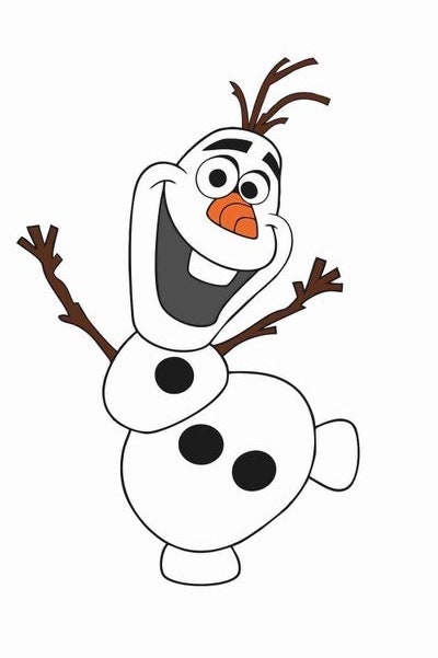 Download Olaf model snowman frozen SVG laser cut file 3mm playwood ...