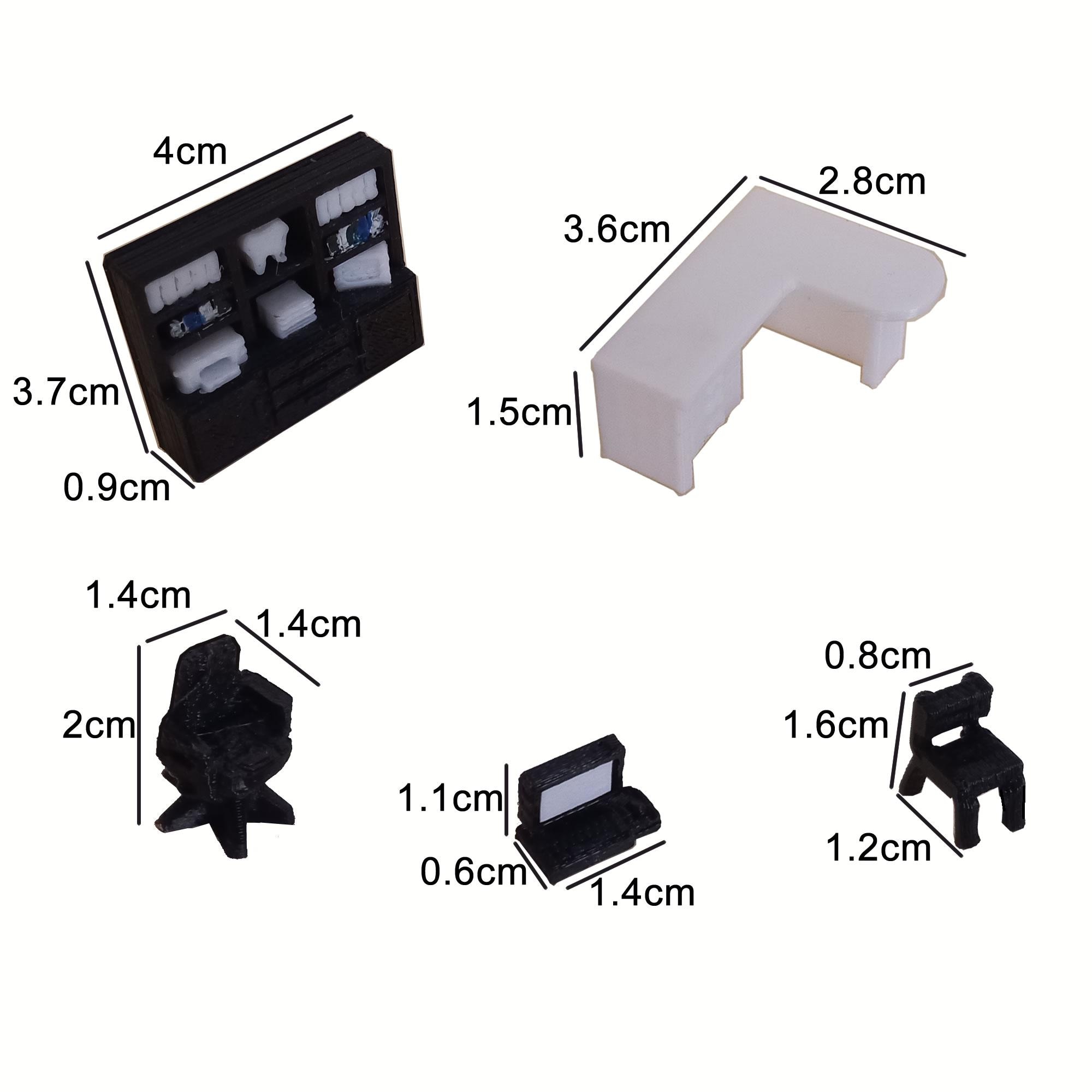 Dental Office Kit 1:50 Scale - STL Files for 3D Printing - Miniature ...
