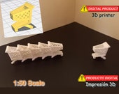 Carrito de compras apilable - Escala 1:50 - Archivos STL para impresión 3D - artículos miniatura para maquetas dioramas