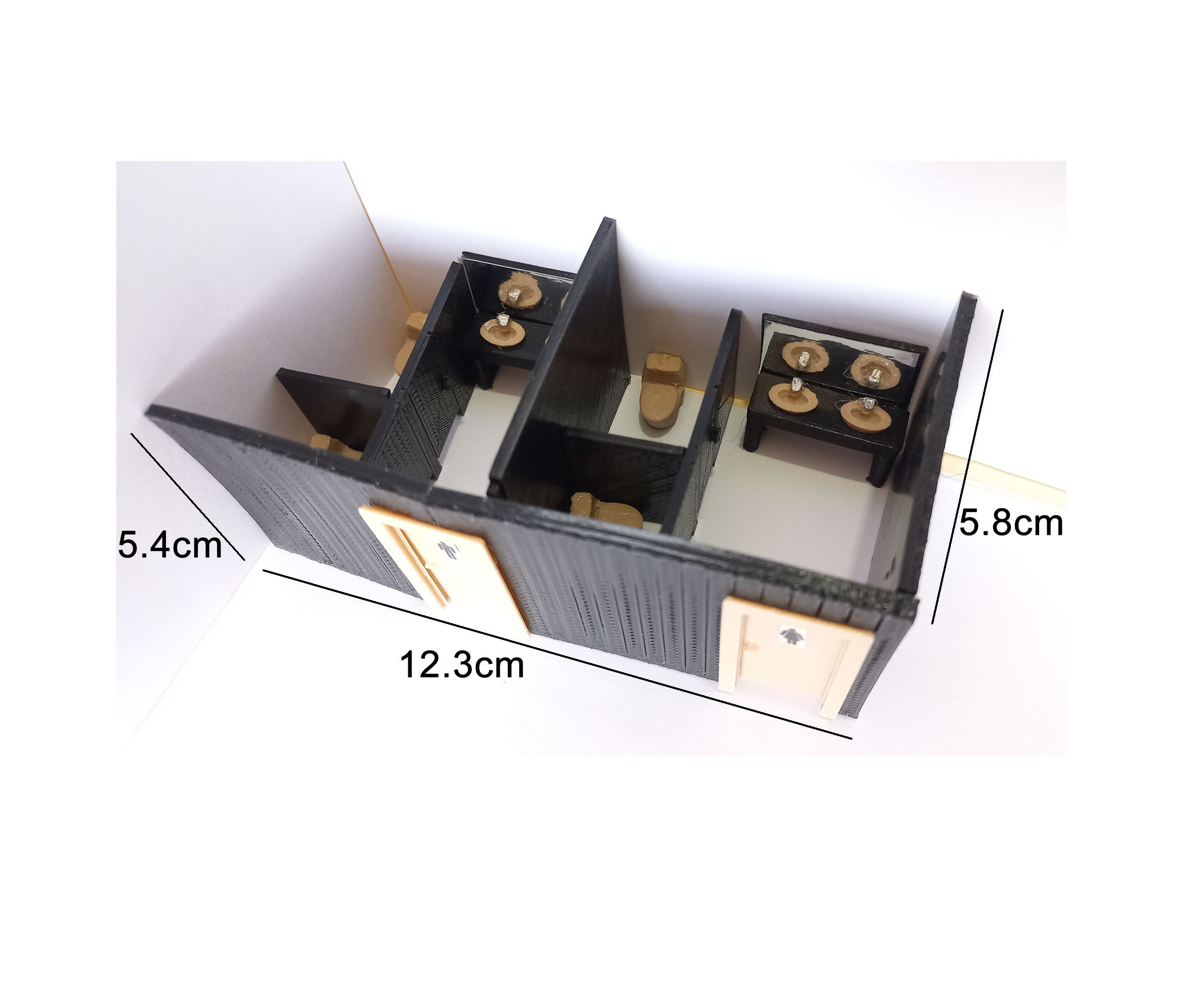 Restroom Scale Model Kit Restroom - 1:50 Scale Bathroom – STL Models for 3D Printing –digital ...