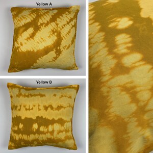 Hand Dyed Cotton Pillow Cover Ice Dye 20 inch Square Bedding Sofa Home Accent Gift Tie Dye Boho Sham Mother's Day Gift image 3
