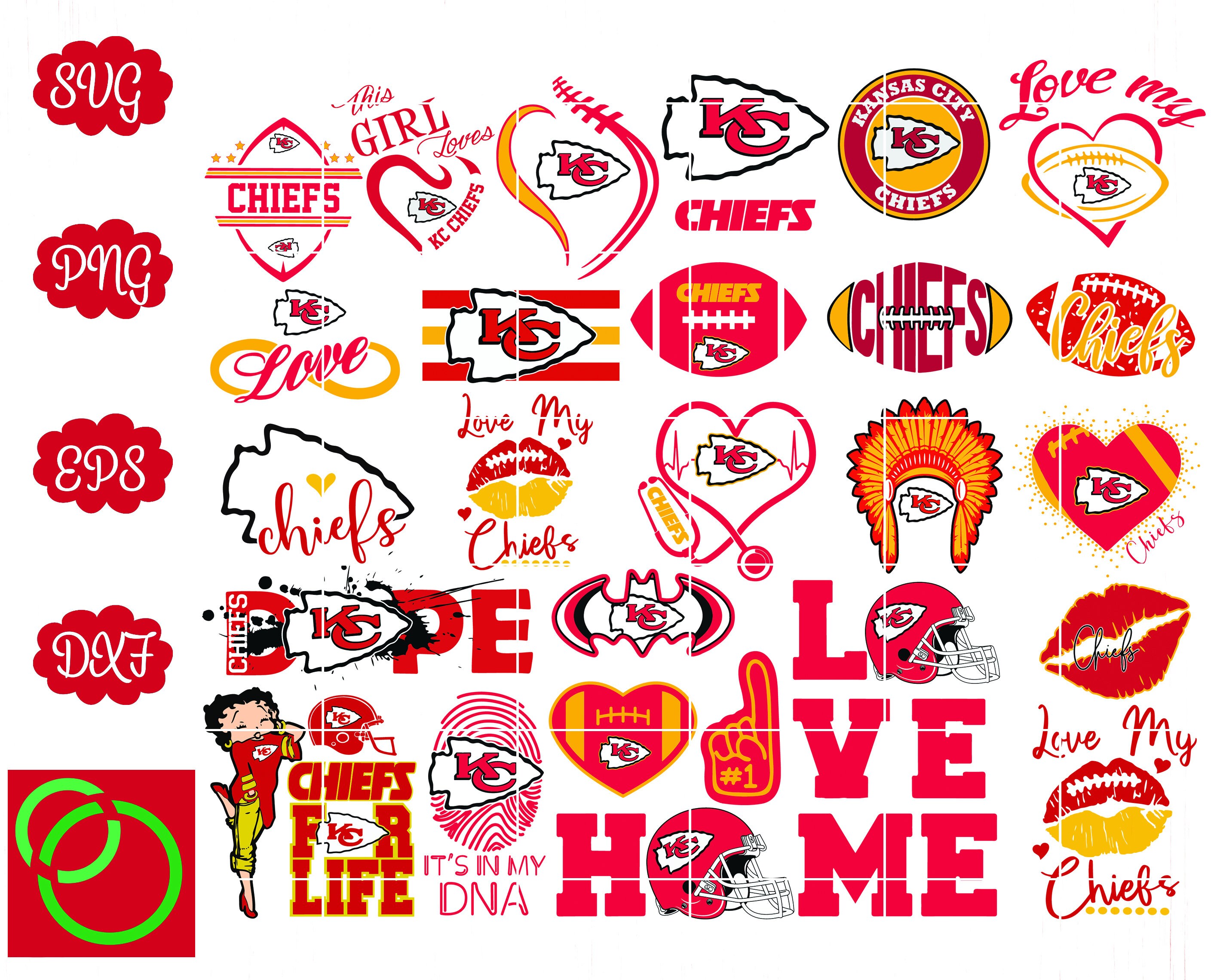 Download Kansas City Chiefs bundle svg Chiefs bundle svg Nfl bundle | Etsy
