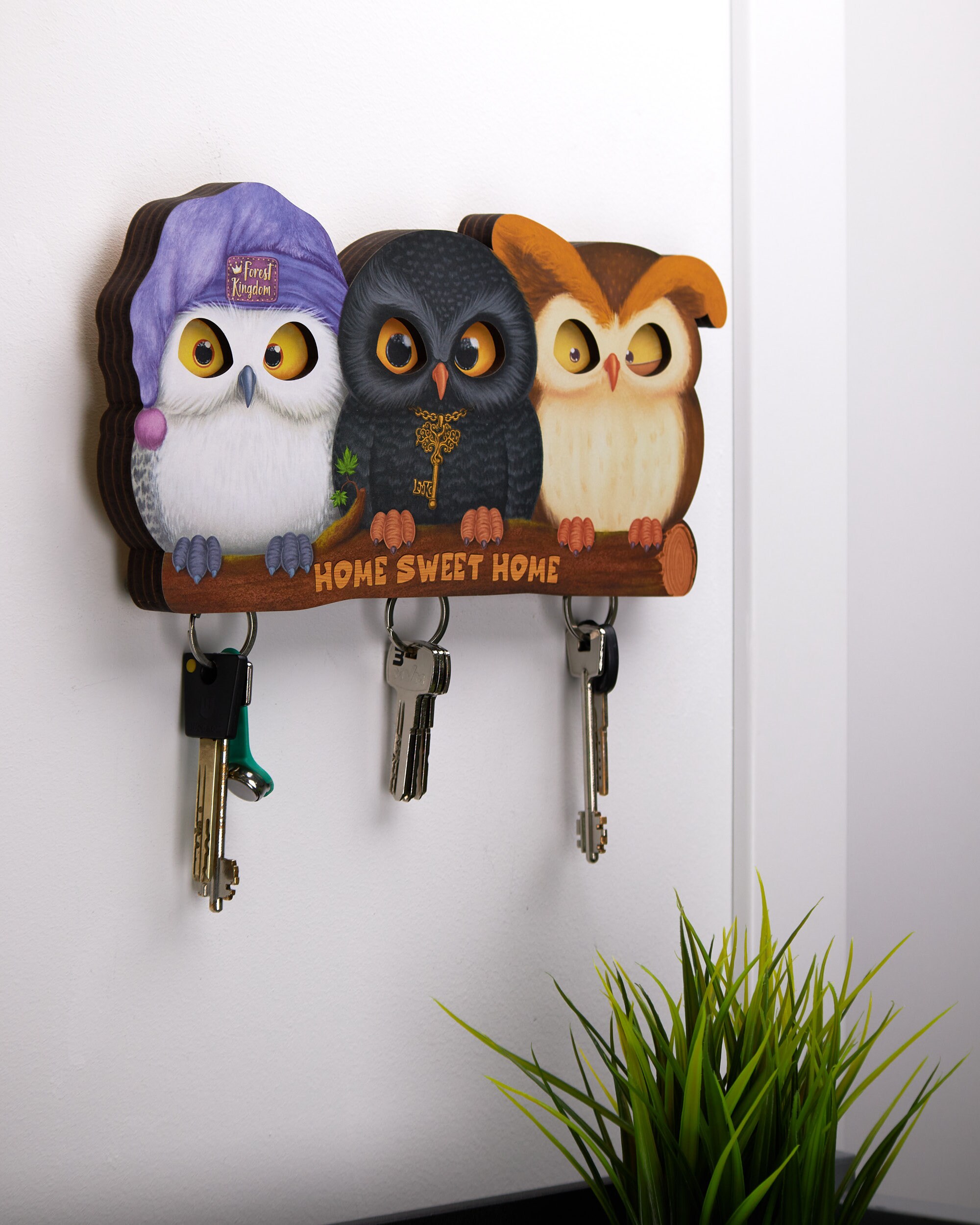 Unique Owls Key Holder for Wall Etsy