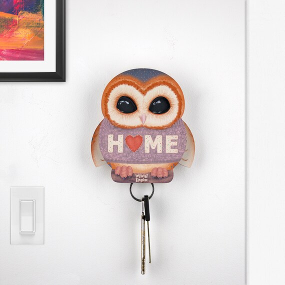 Barn Owl Wall Key Holder Coquette Room Decor 21st Birthday Etsy