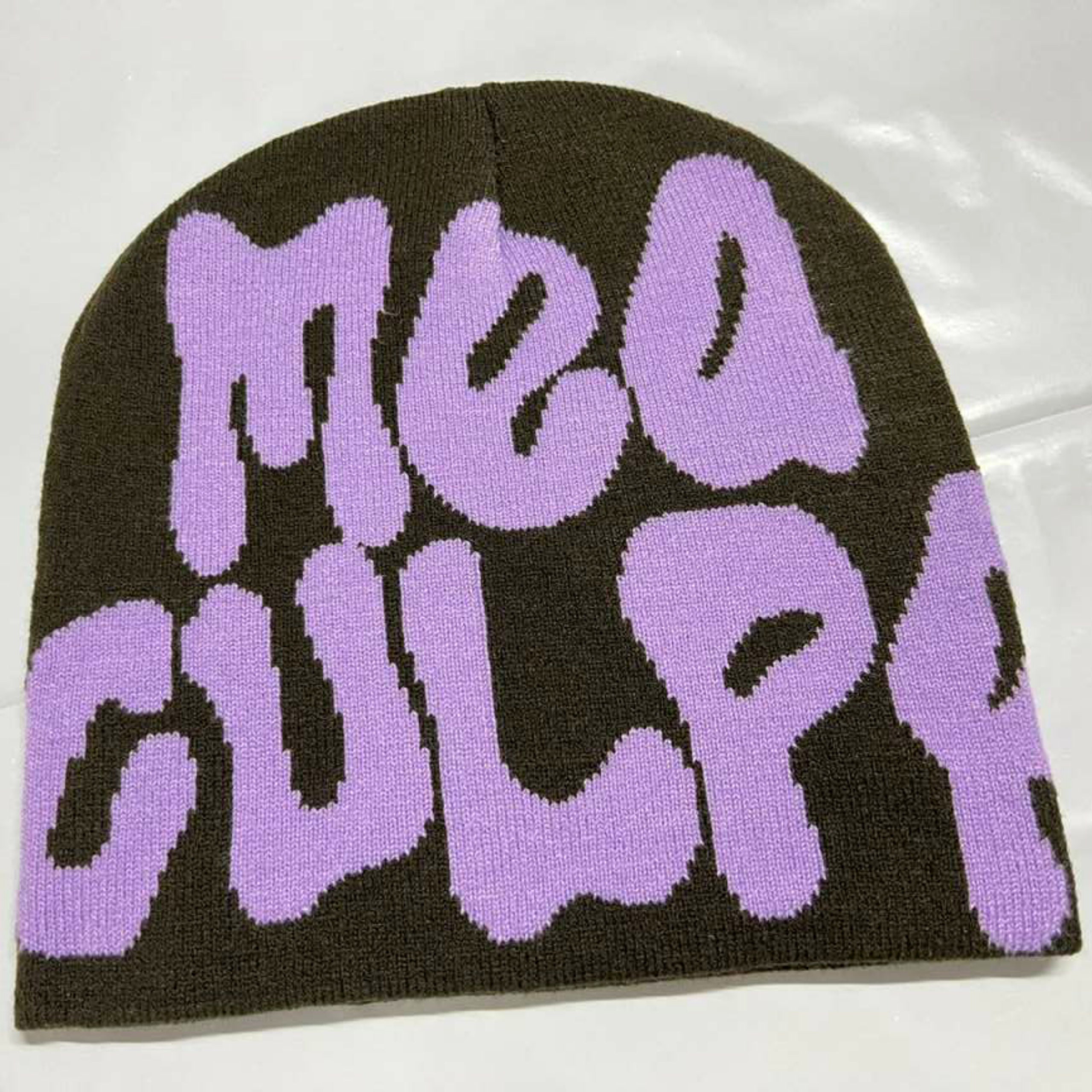 Y2k Beanie Women Culpa, Ideal Gift MEA Graphic Winter Knit Hat