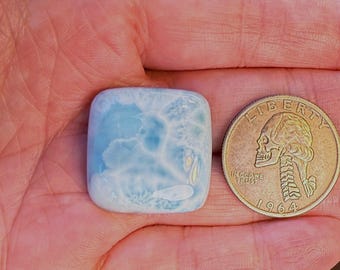 Natural Larimar Cabochon