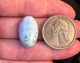 Natural Larimar Cabochon