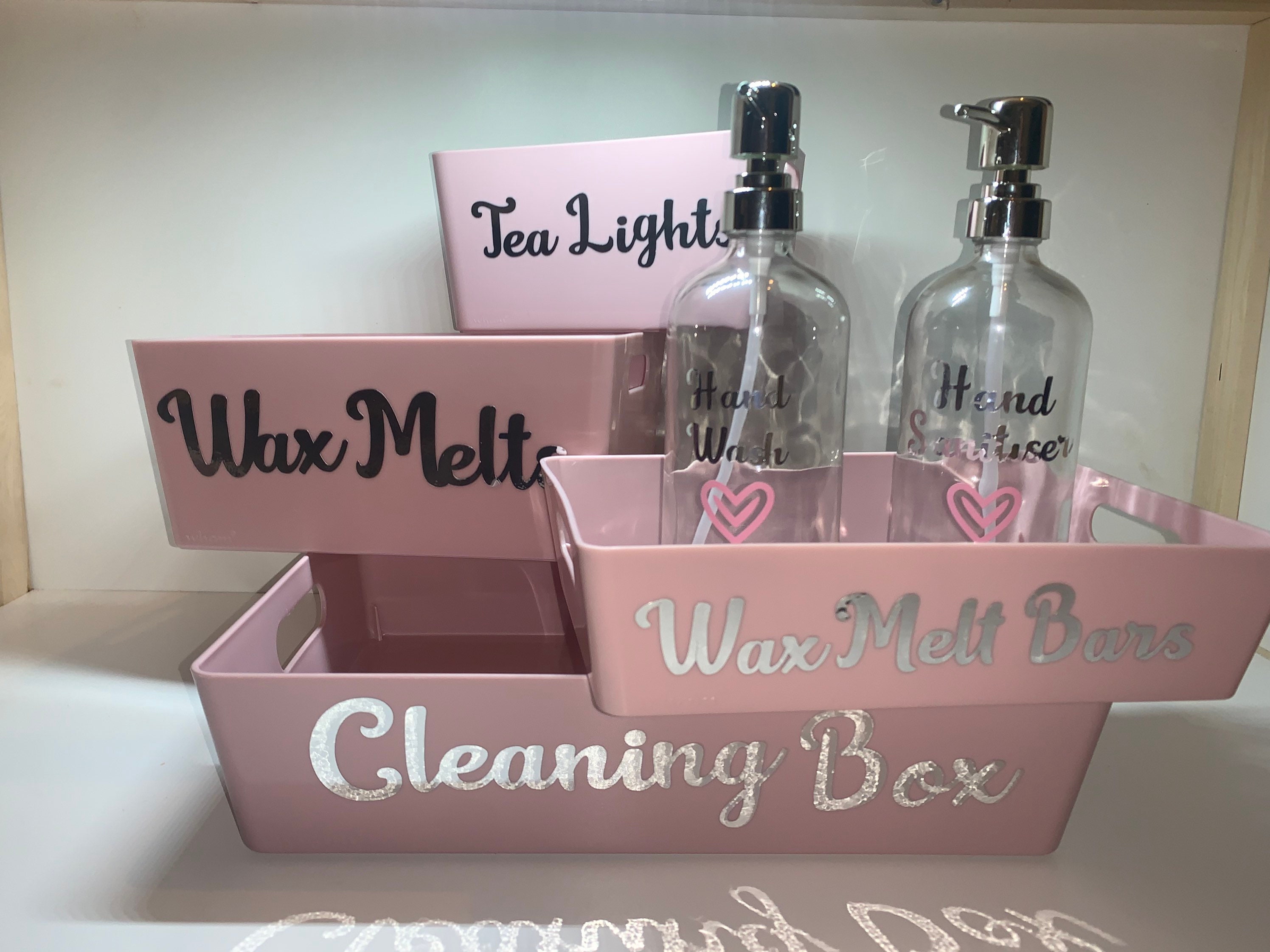Cleaning/wax Melt Storage Boxes Etsy UK