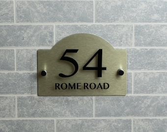 Contemporary House Sign, Decorative Door Signs, Address Numbers Plaque, Front Door Numbers, House Wall Number UK, Numbers Plaque, Doorsign