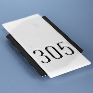 Número 3D personalizado, letrero flotante para puerta, números 3D, número de puerta moderno, número flotante, números modernos
