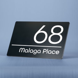 Modern Door Number, Address Numbers Plaque, Door Numbers Plaque, Contemporary House Sign, Perspex house sign, Number ring, Housenumber