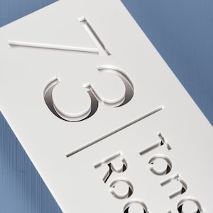 Laser personalised address wall plaques numbers signs, Floating House Sign Door Numbers Plaque, Modern Acrylic House Sign, Address Sign