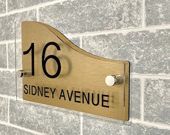 Contemporary House Sign, Modern Door Number, Decorative Number Signs, Acrylic Door Sign, House Numbers Signs, Address House Sign Housenumber
