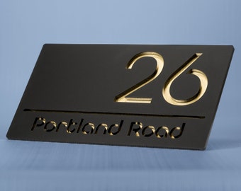 Floating Door Address Sign, Decorative Number Signs, Contemporary House Sign, House Numbers Signs, House Number Sign, Doorsign