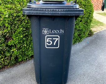 Wheelie Bin Number Stickers (3 Pack)