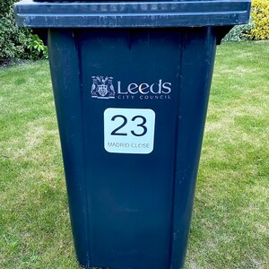 Wheelie Bin Number Sticker 3 Pack image 4