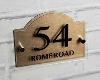 Contemporary House Sign, Decorative Door Signs, Address Numbers Plaque, Front Door Numbers, House Wall Number UK, Numbers Plaque, Doorsign