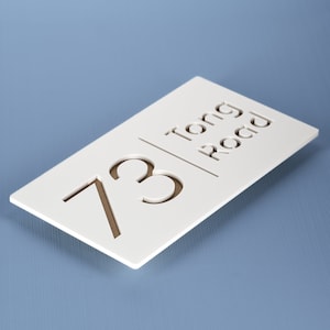 Floating House Sign, Decorative Door Signs, Modern Door Number, Address Numbers Plaque, 3D sign custom, Doorsign, Door Numbers, Number Ring