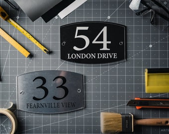 Decorative number signs, House numbers signs, Modern Door Number, Front Door Numbers, House Numbers Plaque, House Wall Plaques UK, Doorsign