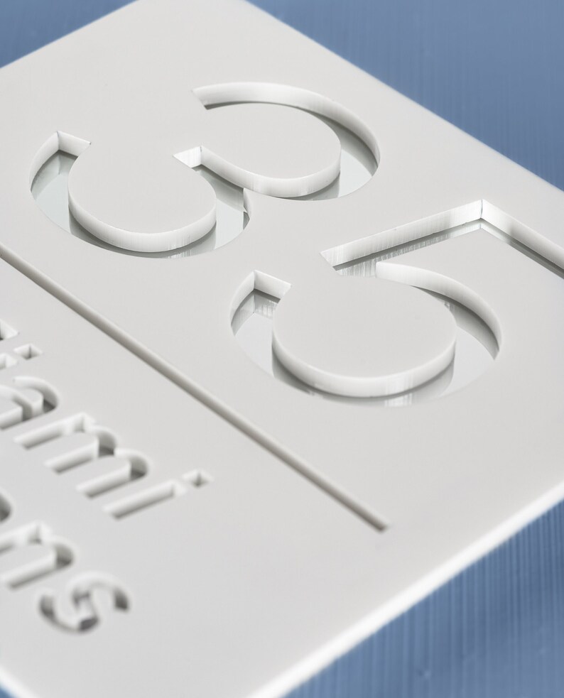 Floating House Sign, Door Numbers Plaque, Floating Door Address Sign ...