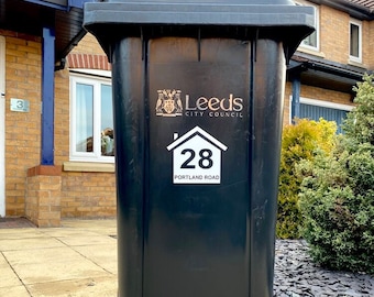 Wheelie Bin Number Sticker (3 Pack)