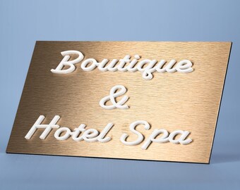 Beauty Spa Sign, Custom Boutique Sign, 3D Acrylic Laser Cut, Decorative Door Signs, Acrylic Spa Signs, Custom-Sign, Salon Spa Sign