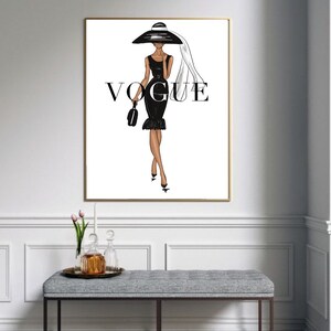 Vogue Posters Chanel Set Of 6 Art Prints Fashion Wall  Fashion wall art,  Magazine wall art, Fashionista bedroom