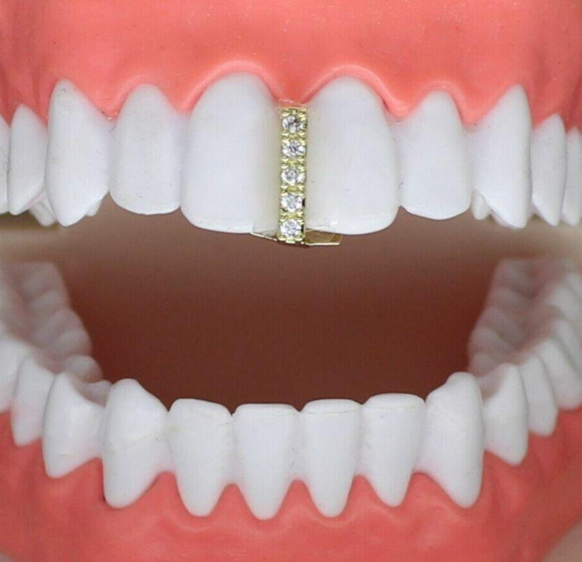 Icy Thin Gap Grillz HipHop 14k Gold Plated Teeth Upper Top or Etsy