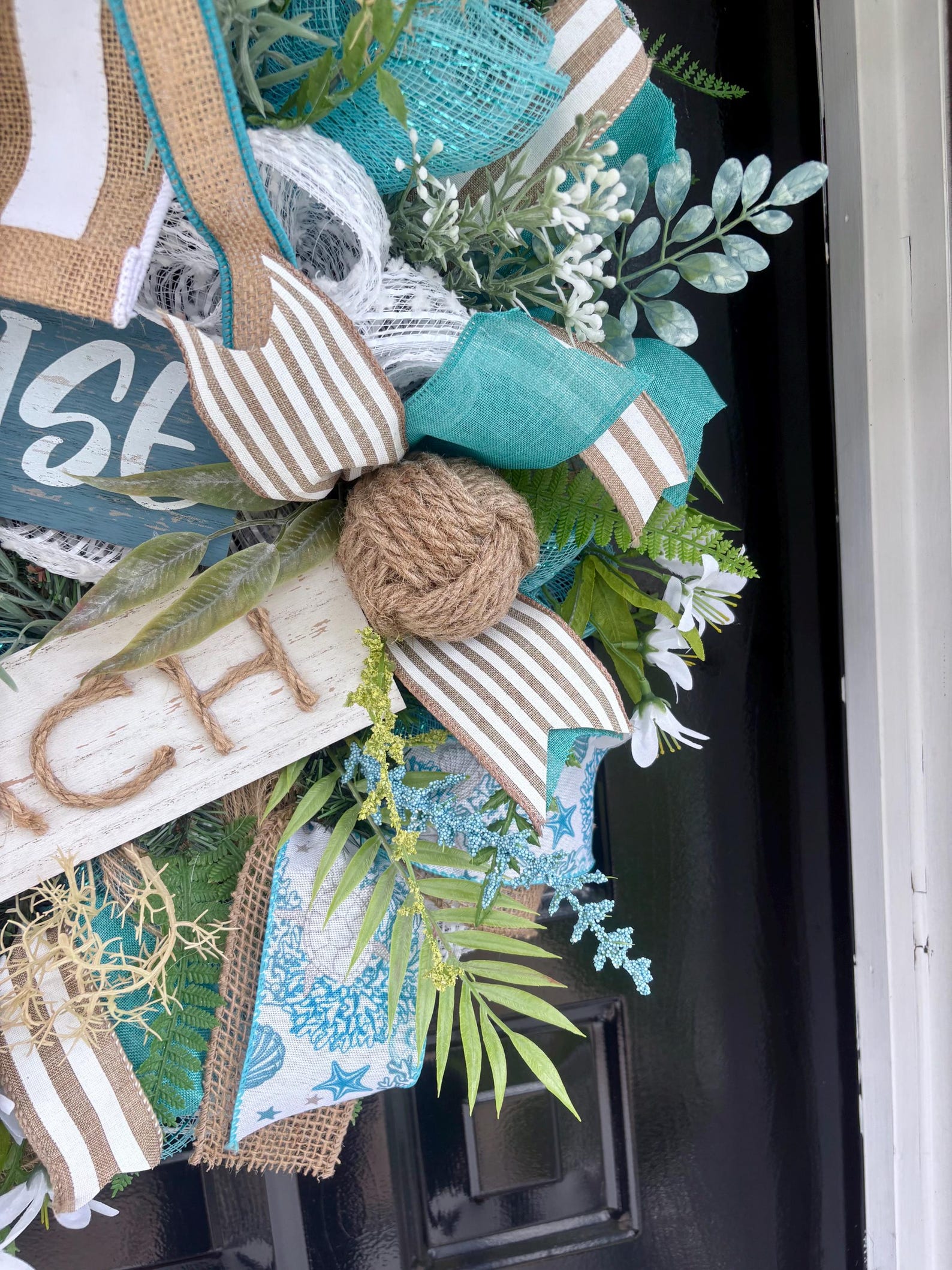 Summer Coastal Beach Wreath: Nautical Door Decor - Etsy