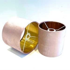 neue Luxus handgefertigte Samt weiche lila Farbe Lampenschirm und Pendelleuchte Schirm mit Metallpaneelen Futter